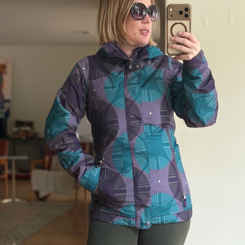 Burton Women's Teal Blue Purple Dryride Ski Jacket Size Small Warm Sz Small Coat
